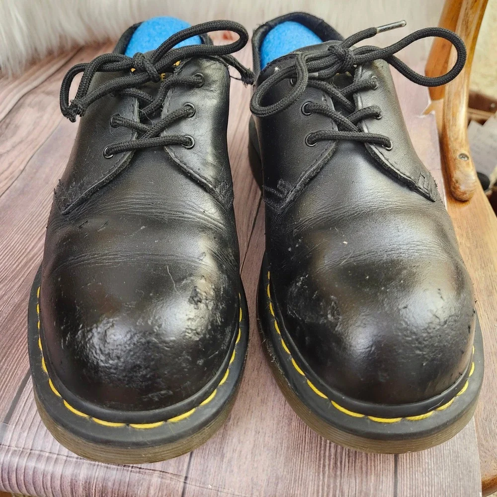 Dr. Martens 1461  Steel Toe Safety Shoes Slip Resistant Work Oxfords Sz L11 M10 - Picture 5 of 12